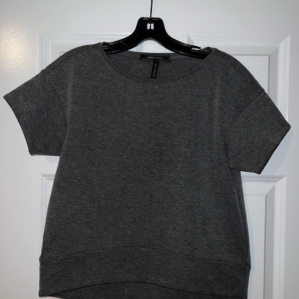 BCBGMaxAzria Tian gray box top